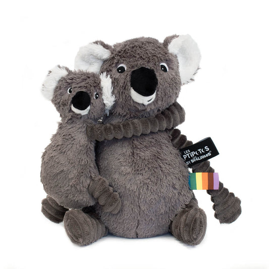 Les Ptipotos Kayla Koala Mum & Baby Soft Toy