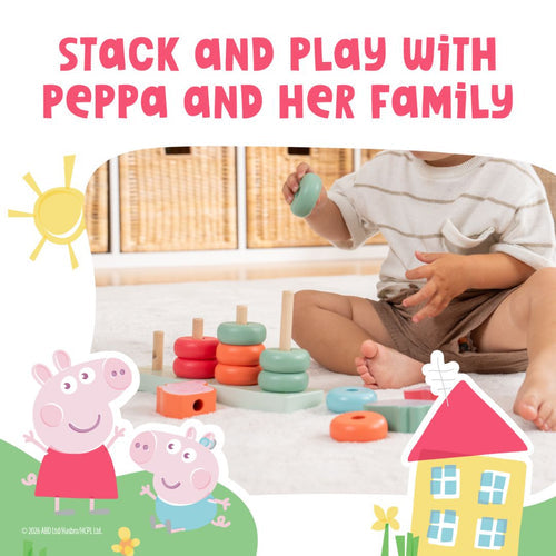 Peppa Pig Family Stacking Ring Set