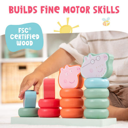 Peppa Pig Family Stacking Ring Set