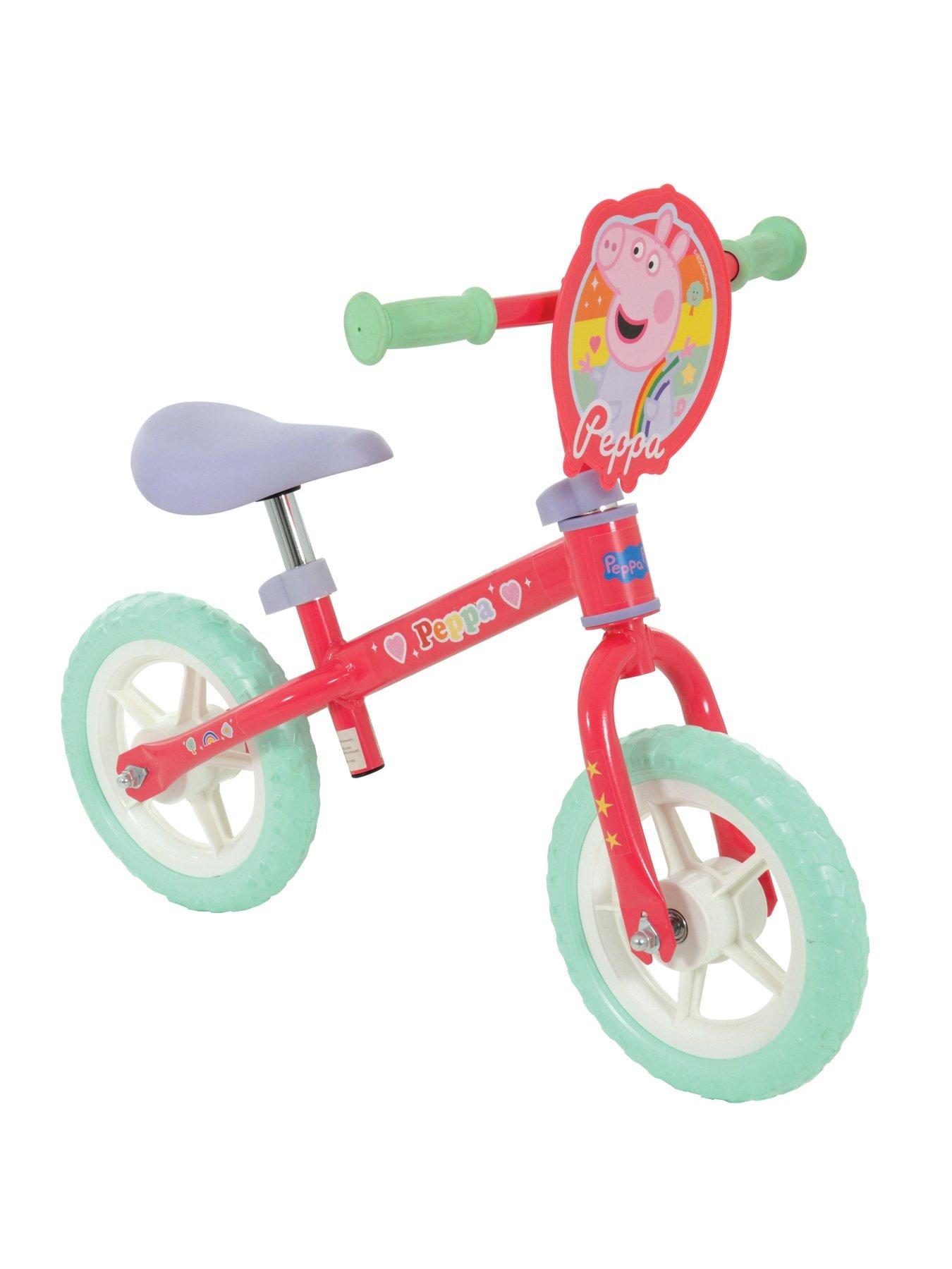 Peppa Pig 10 Inch 2 in 1 Training Bike