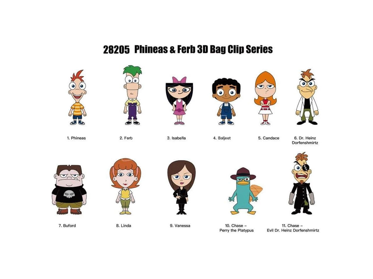 Phineas & Ferb Bag Clip S1