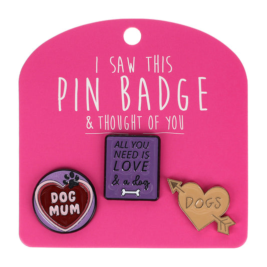 Pin Badge Love & A Dog
