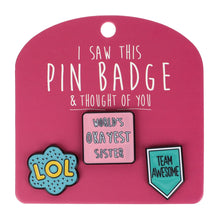 Pin Badge World's Okayest Sist