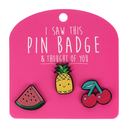 Pin Badge Pineapple, Watermelo
