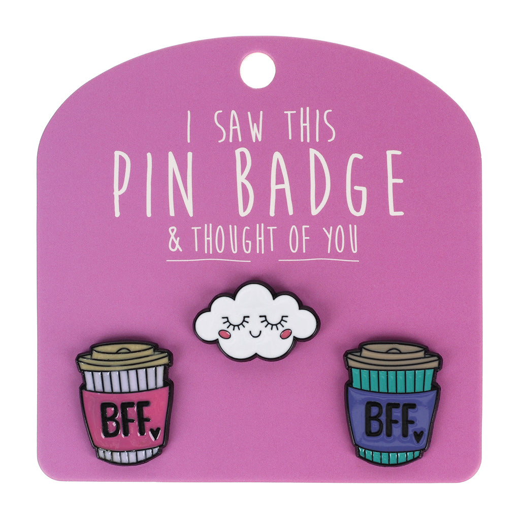 Pin Badge Cloud & BFF Coffees