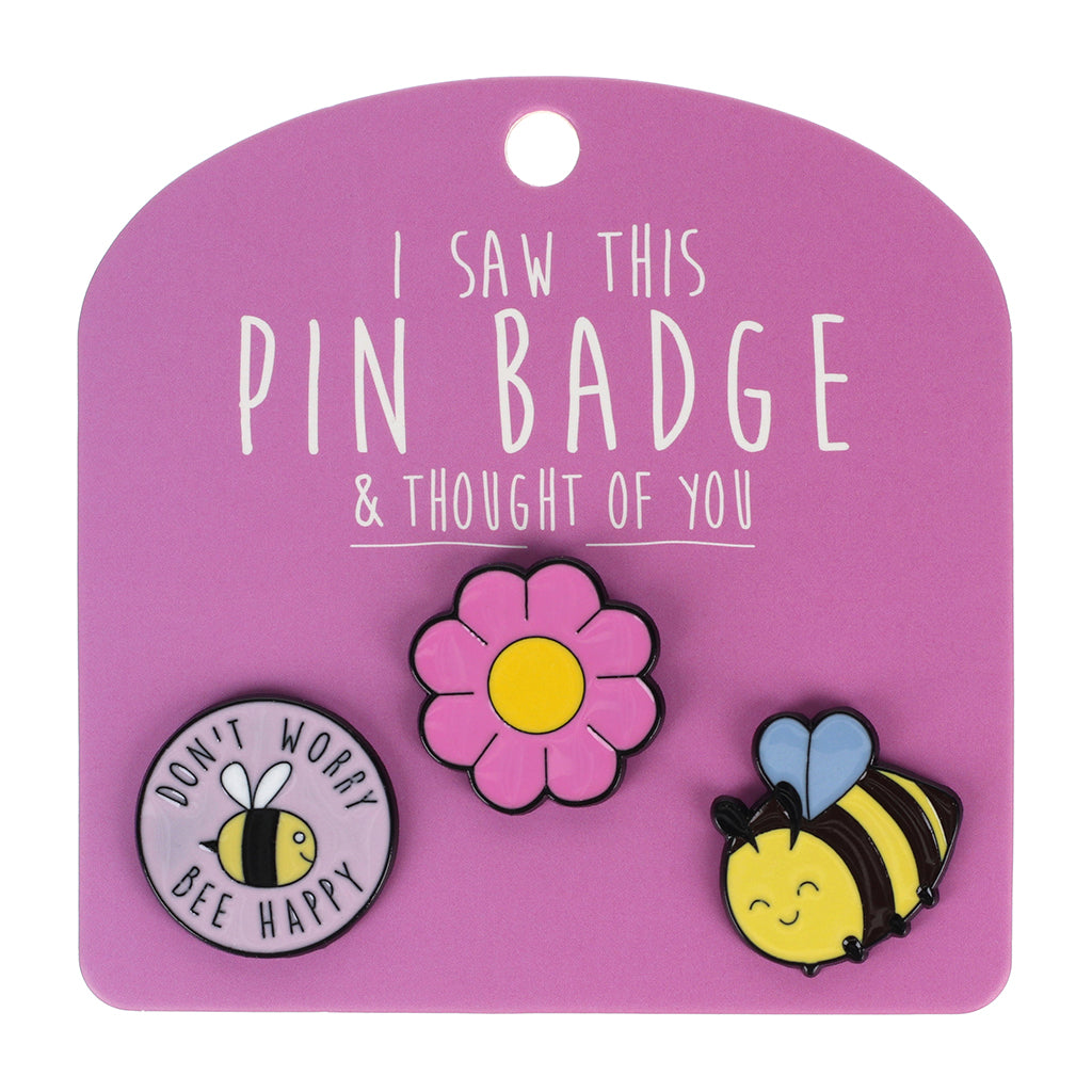 Pin Badge Flower & Bees