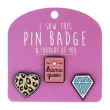 Pin Badge Drama Queen