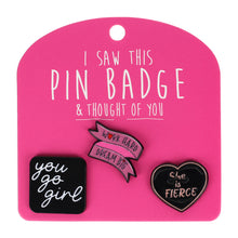Pin Badge Work Hard
