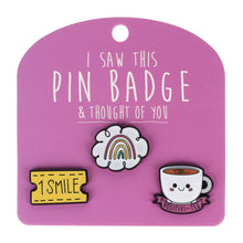 Pin Badge Rainbow & 1 Smile