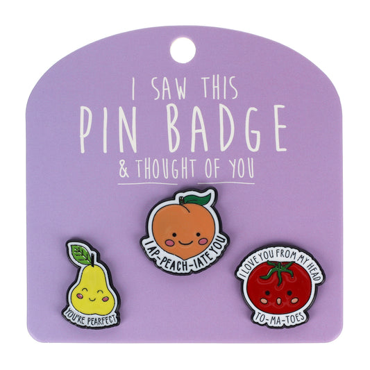 Pin Badge I Ap peach iate You