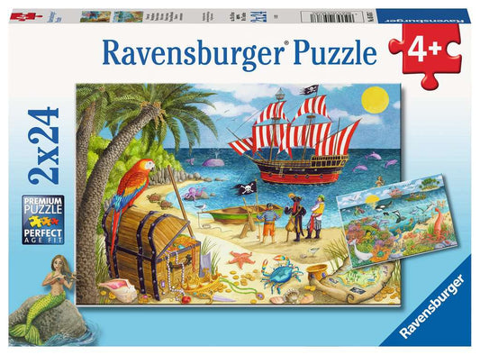 Ravensburger Pirates & Mermaids 2 x 24 Piece Jigsaw Puzzle