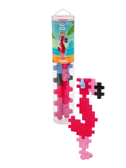 Plus Plus Big Flamingo 15 Piece Tube