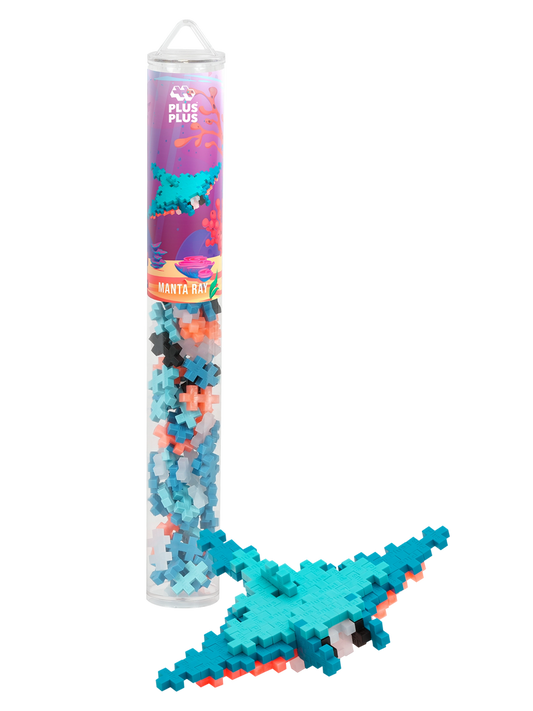 Plus Plus Tube Manta Ray 100 Piece Tube