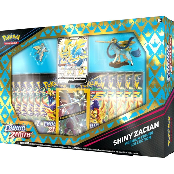 Pokemon Crown Zenith Shiny Zacian & Shiny Zamazenta Premium Figure