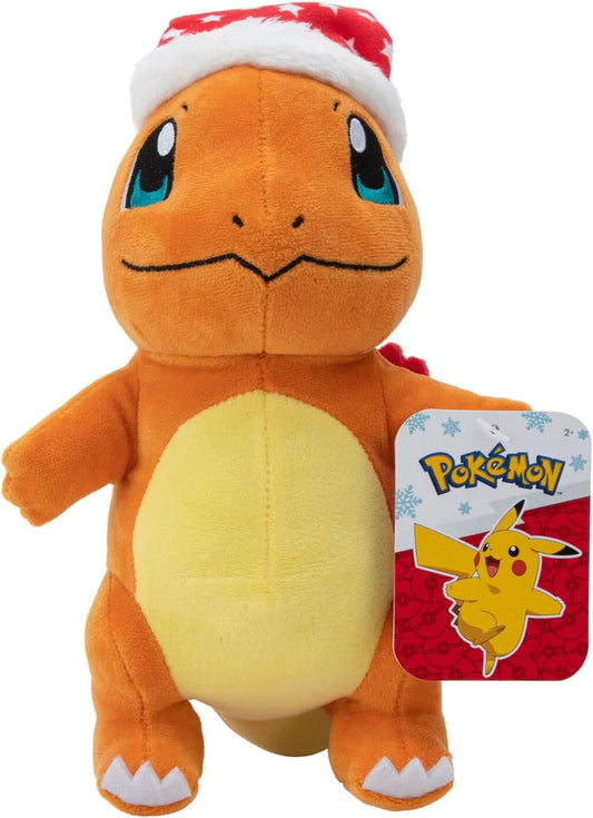 Pokemon 8" Charmander With Christmas Beanie Plush