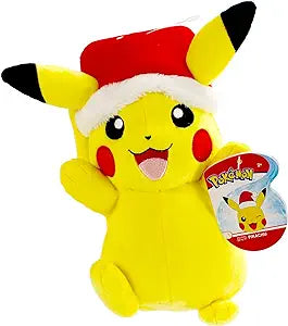 Pokemon 8" Pikachu Santa Hat