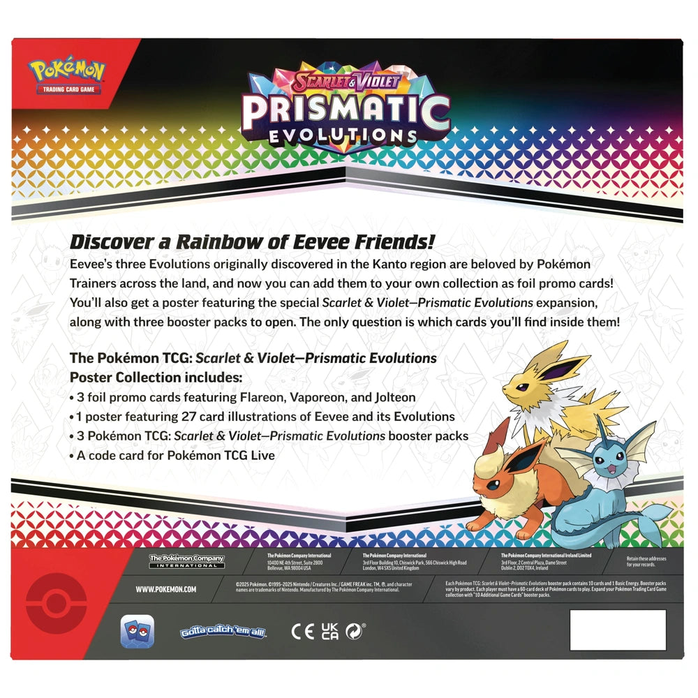 Pokemon Prismatic Evolutions Poster Collection