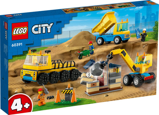 LEGO 60391 City Construction Trucks & Wrecking Ball Crane