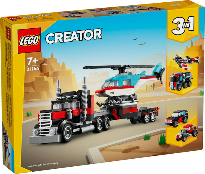 LEGO 31146 Creator Flatbed Truck with Helicopter