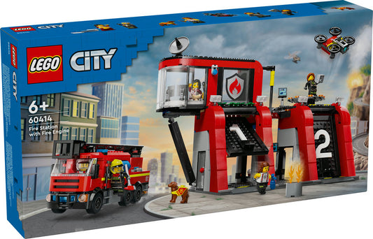 LEGO 60414 City Fire Station with Fire Truck