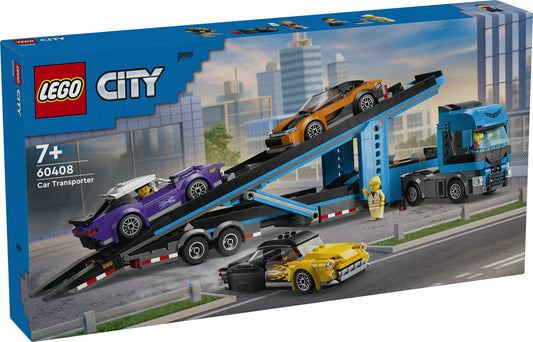 LEGO 60408 City Car Transporter Truck with Sports Cars