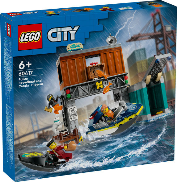 Lego 60417 City Police Speedboat & Crooks