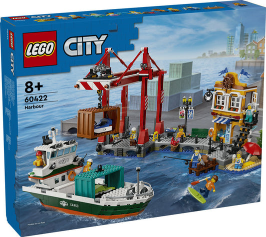 LEGO 60422 City Seaside Harbor with Cargo Ship