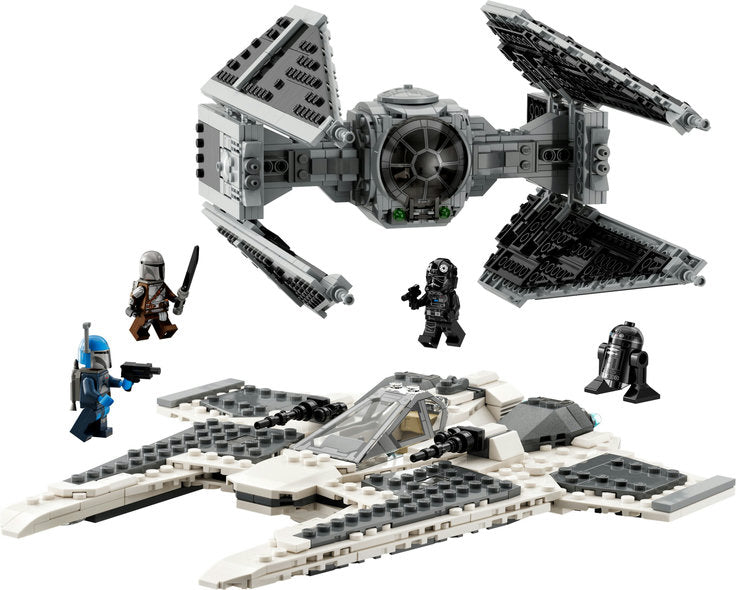 LEGO 75348 Mandalorian Fang Fighter vs. TIE Interceptor