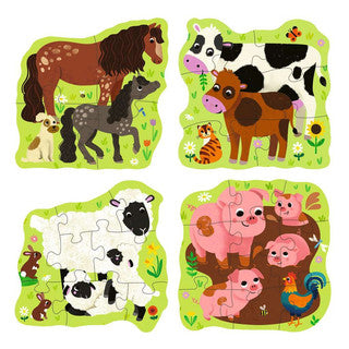 Ravensburger Puzzle Up Farm Animals 4 In A Box Jigsaw Puzzle