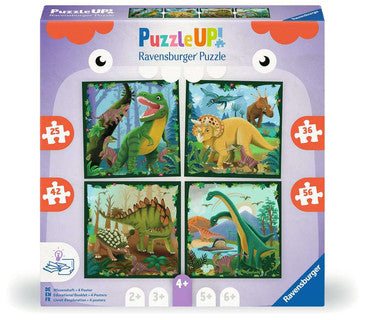 Ravensburger Puzzle Up Farm Dinosaur 4 In A Box Jigsaw Puzzle