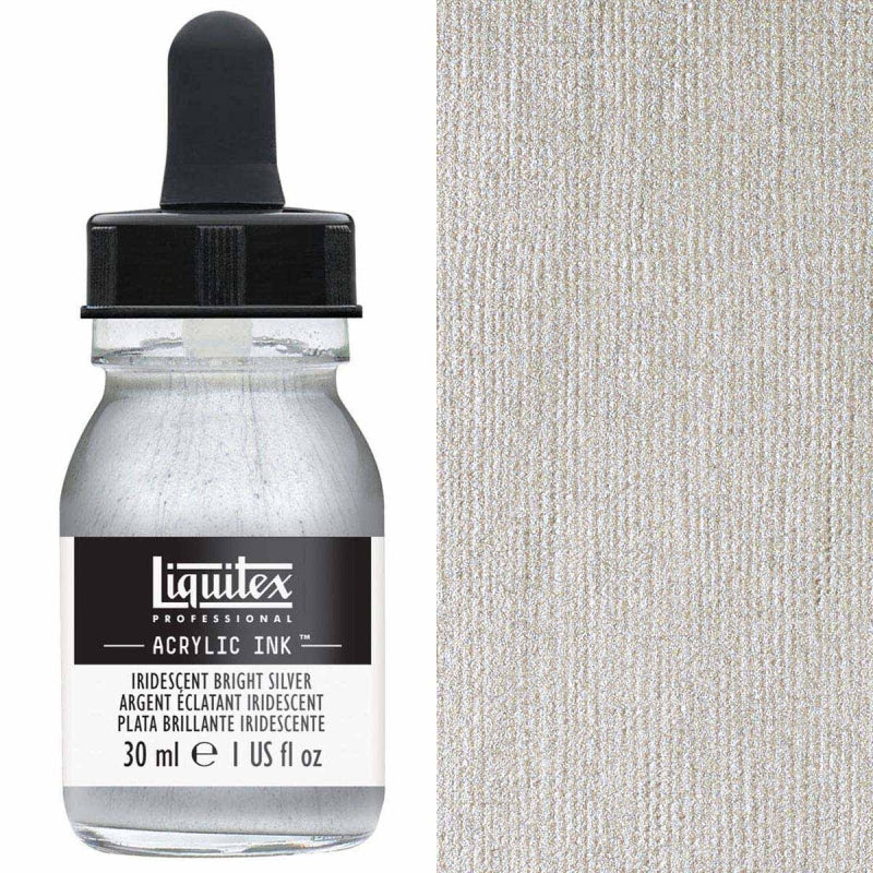 Liquitex Ink 30ml Iridescent Bright Silver