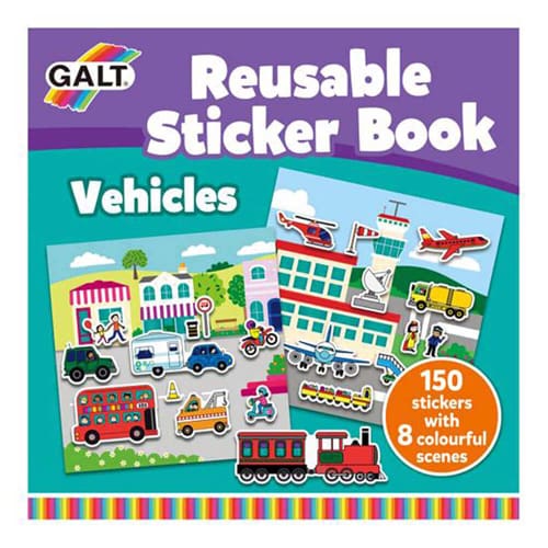 Reusable Sticker Book – Vehicles