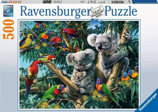 Ravensburger Koalas In A Tree 500 Piece Jigsaw Puzzle