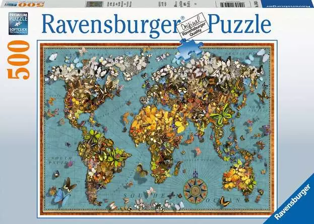 Ravensburger World Of Butterflies 500 Piece Jigsaw Puzzle