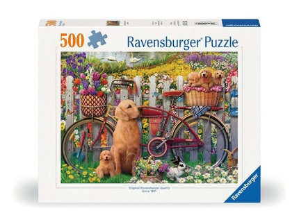 Ravensburger Cute dogs in the garden 500p Jigsaw Puzzle