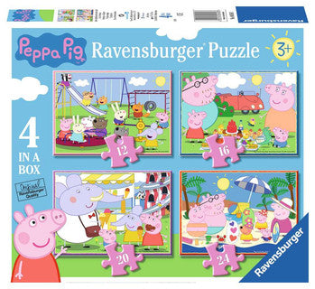 Ravensburger Peppa Pig Fun Day Out 4 in a Box Jigsaw Puzzles
