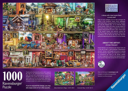 Ravensburger Library of Dogs 1000 Piece Jigsaw Puzzle