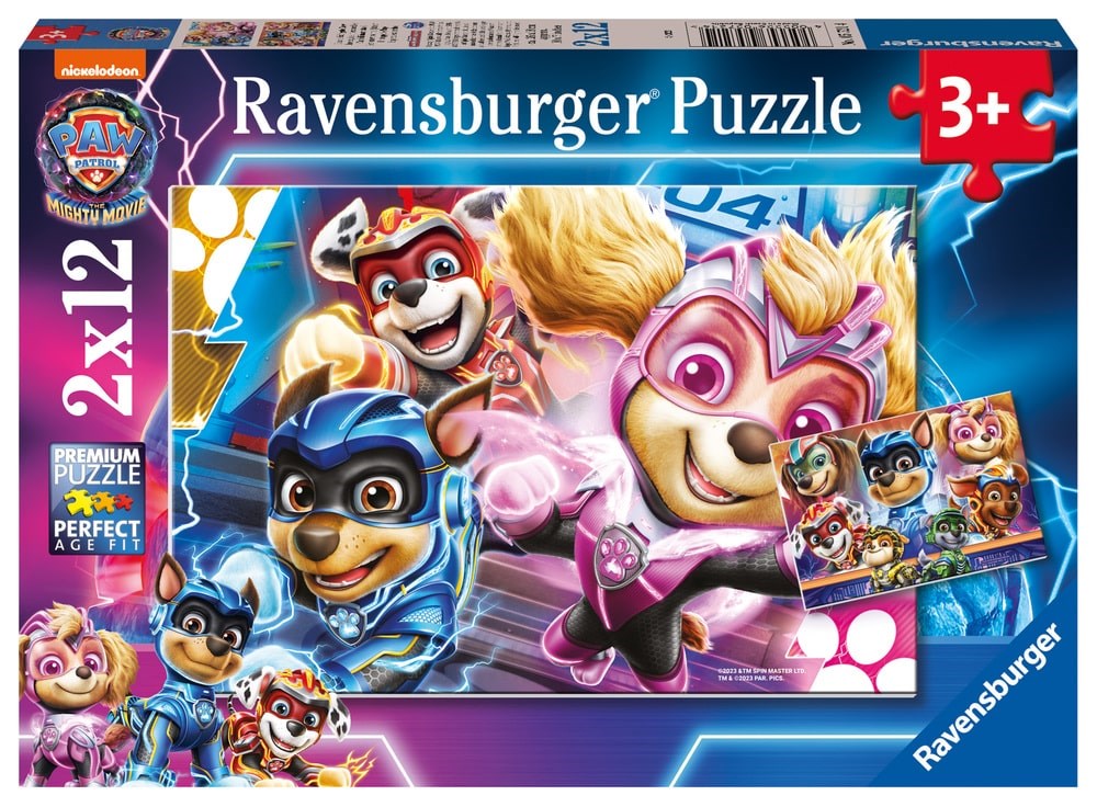 Ravensburger Paw Patrol The Might Movie 2 x 12 Piece Jigsaw Puzzle