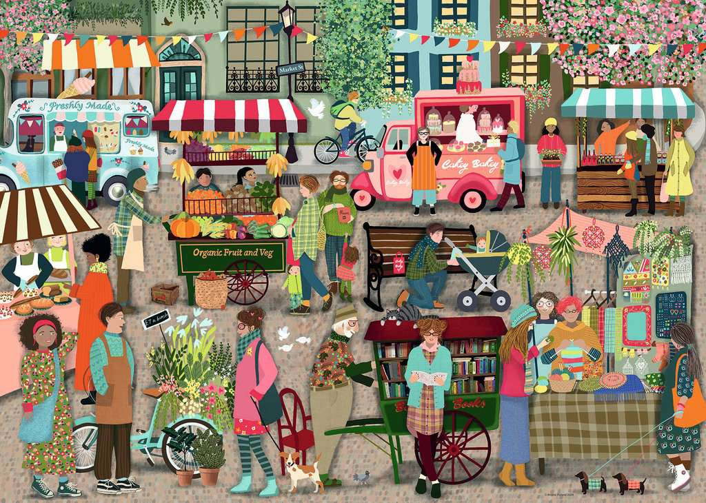 Ravensburger Street Market 1000 Piece Jigsaw Puzzle