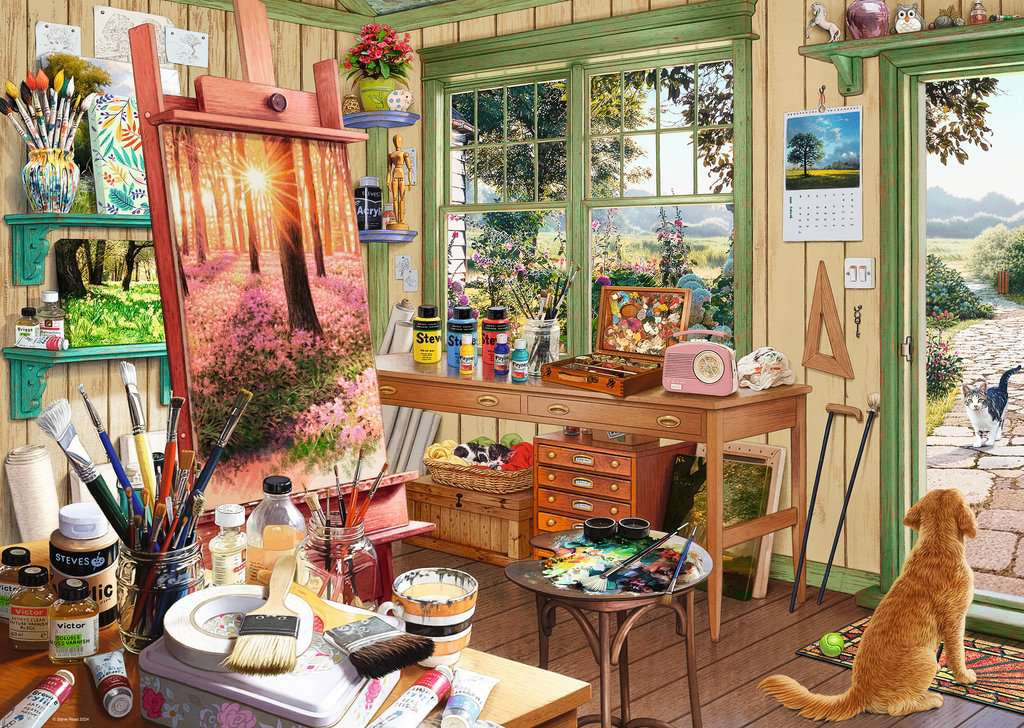 Ravensburger The Artist's Shed 1000 Piece Jigsaw Puzzle