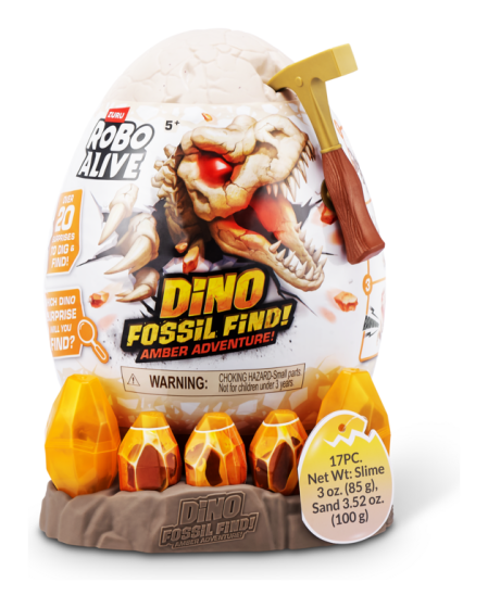 Robo Alive Dino Fossil Find Amber Adventure