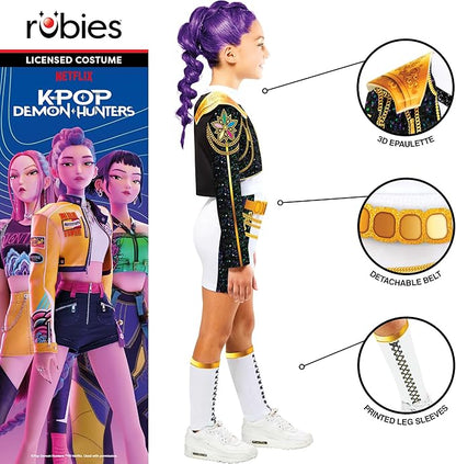 Kpop Rumi Golden Hybrid Children's Costume Age 11-13 Years