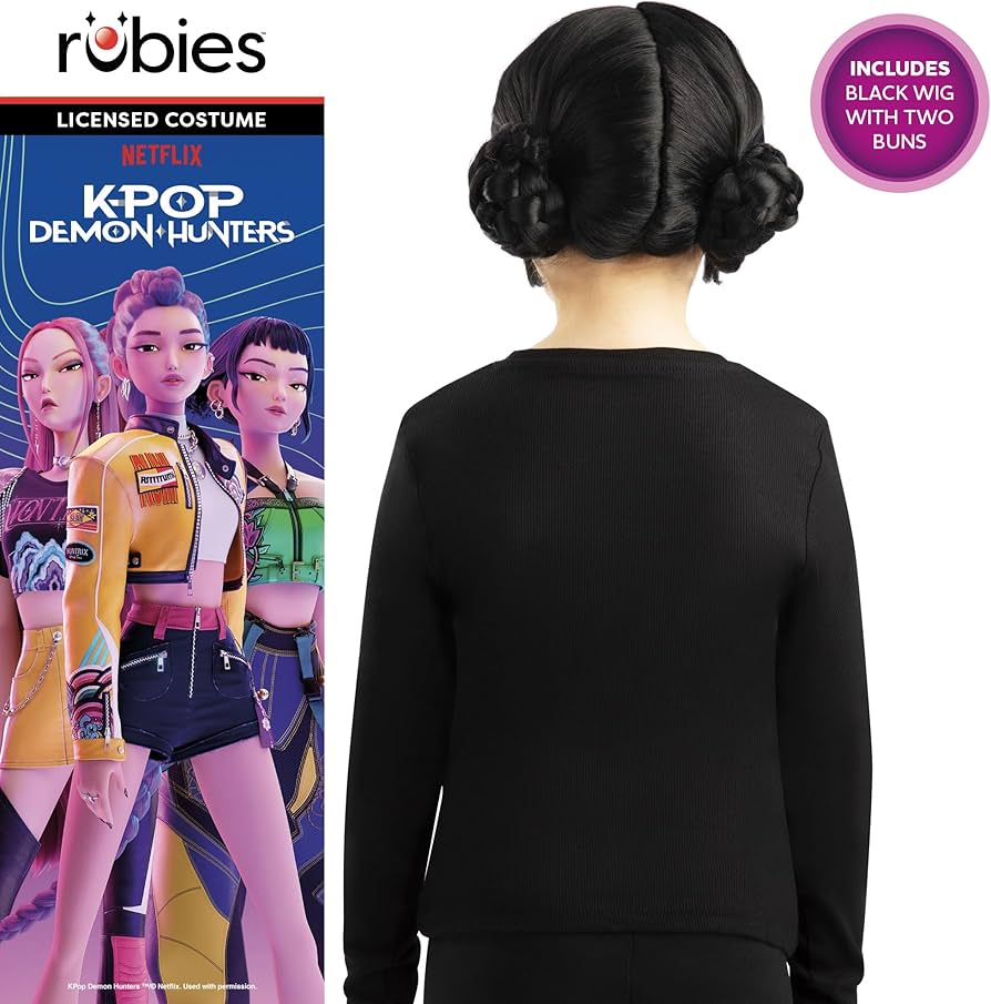 KPop Zoey Wig Black Children's Size