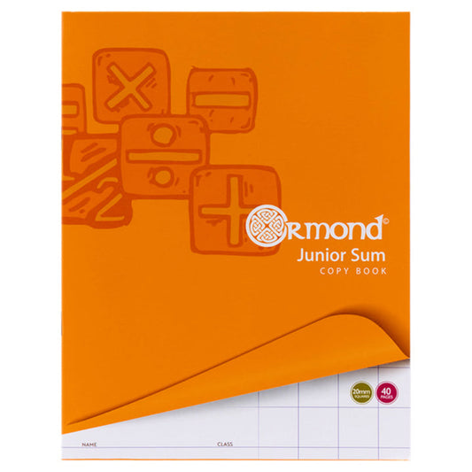 Ormond Junior Sum Copy 20mm 40 Pages