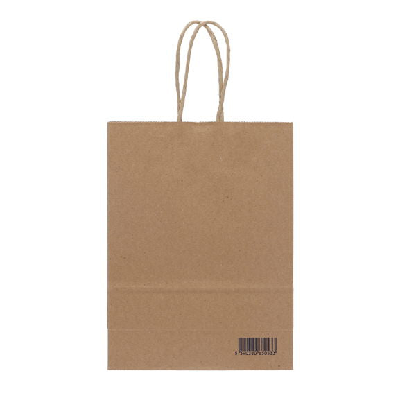 5 Brown Kraft Paper Bags