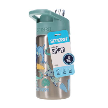 Smash 450ml Sipper Bottle Dino