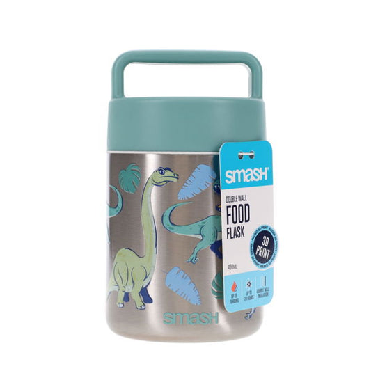 Smash 400ml Double Wall Food Flask Dinosaur