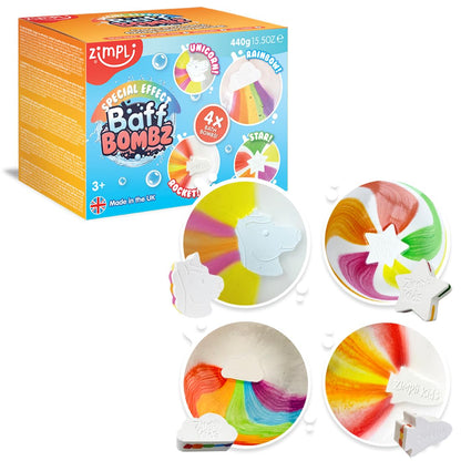 Baff Bombz Special Effect 4 Pack 110g