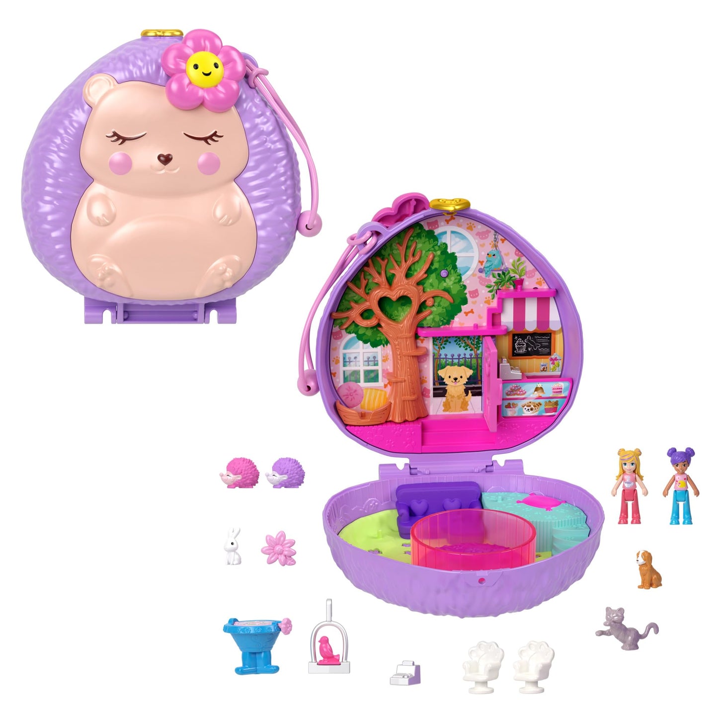 Polly Pocket Big World Hedgehog Coffee Shop