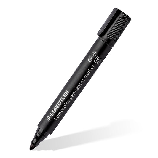 Lumocolor Permanent Marker Black Round Tip
